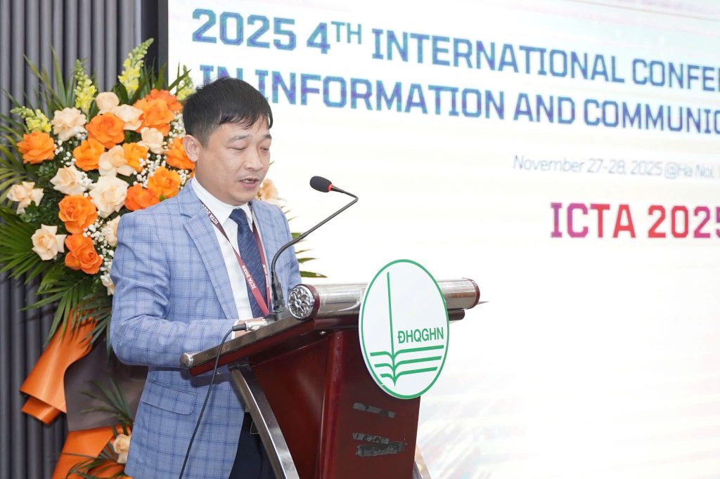 PGS.TS Phùng Trung Nghĩa - Hiệu trưởng ICTU phát biểu khai mạc tại Hội thảo ICTA 2025